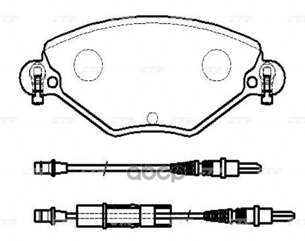 Колодки тормозные дисковые передние Citroen C5 2004 ~ 2008 / C5 Estate 2000 ~ 2008 CTR арт. GK0899
