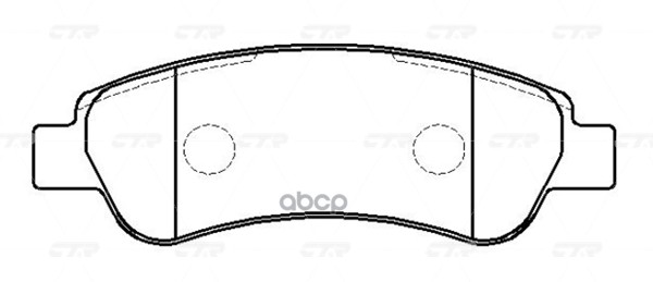 Колодки тормозные (Сзади) Peugeot Boxer 06- / Citroen Jumper 06- CTR арт. GK0907