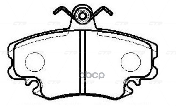Колодки тормозные дисковые передние Renault Logan 2006 ~ 2013 / Megane 1995 ~ 2003 / Sandero 2009 ~ CTR арт. GK0925