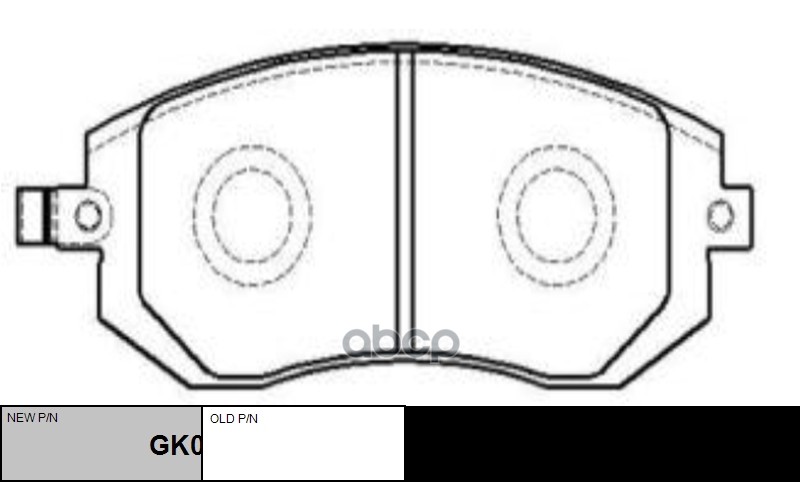 Колодки тормозные дисковые передние Subaru Forester 2002 ~ 2013 / Impreza 2002 ~ 2013 / Legacy 2003 CTR арт. GK0991