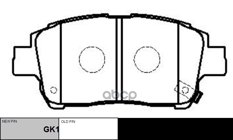 Колодки тормозные (Спереди) Toyota Allion (T240) 01-07 / Corolla 00-07 CTR арт. GK1022