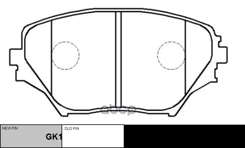 Колодки тормозные дисковые передние Toyota RAV4 2000 ~ 2005 CTR арт. GK1026