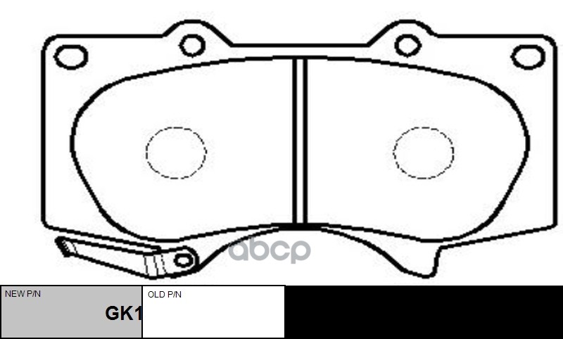 Колодки тормозные дисковые передние Toyota 4 Runner 2001 ~ 2015 / FJ Cruiser 2006 ~ 2014 / Fortuner CTR арт. GK1050