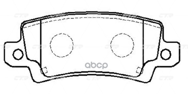 Колодки тормозные TOYOTA Corolla 2001 ~ 2008 / Corolla HB 2001 ~ 2007 зад.прав.лев. (старый арт. CKT-85) GK1098 CTR арт. GK1098