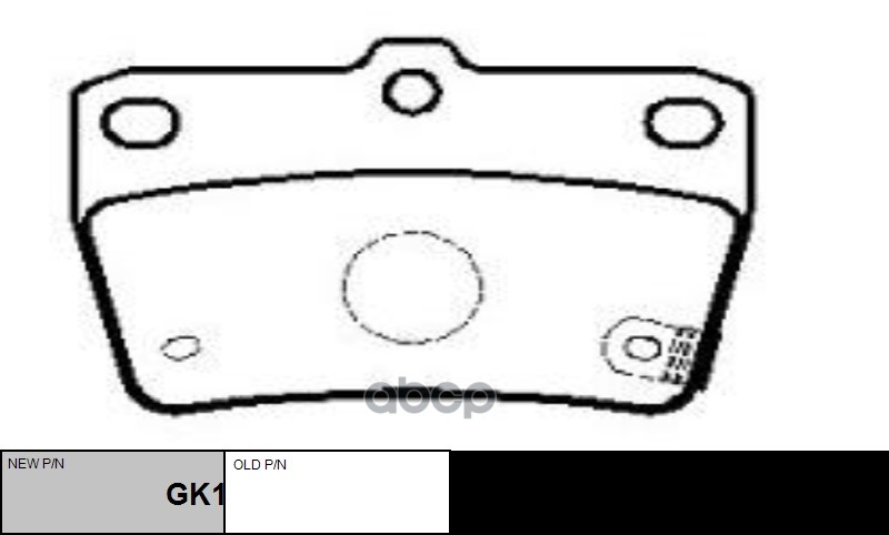 Колодки тормозные дисковые задние Toyota RAV4 1995 ~ 2005 ; Chery Tiggo 2006 ~ 2013 ; GEELY Vision 2 CTR арт. GK1118