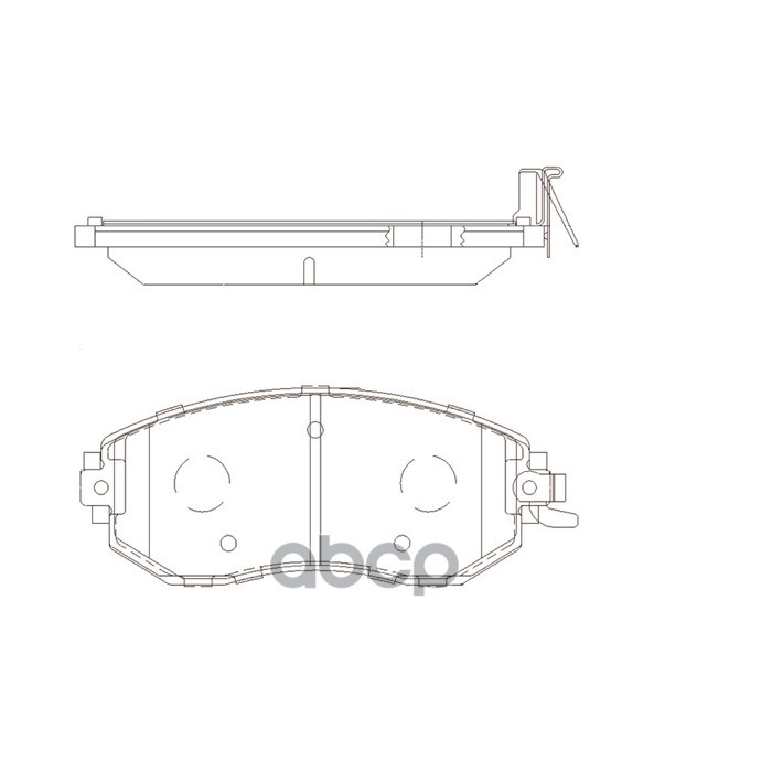 Колодки тормозные SUBARU Baja 2002 ~ 2006 / BRZ 2011 ~ 2021 / Exiga 2008 ~ 2015 / Forester 2001 ~ 20 перед прав.лев. (старый ...