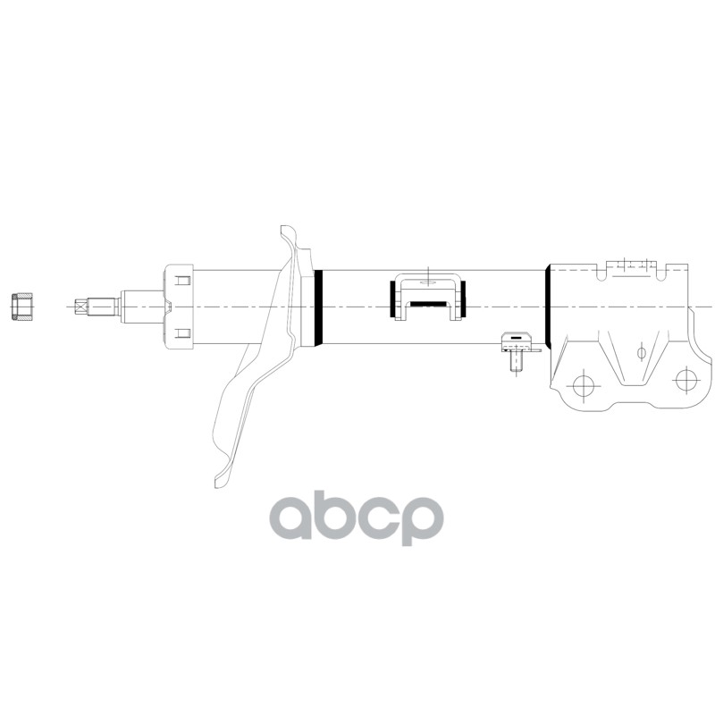 Амортизатор передней подвески левый MITSUBISHI Outlander 2006 -   CITROEN C-Crosser 2007 -  PEUGEOT CTR арт. gy1996g