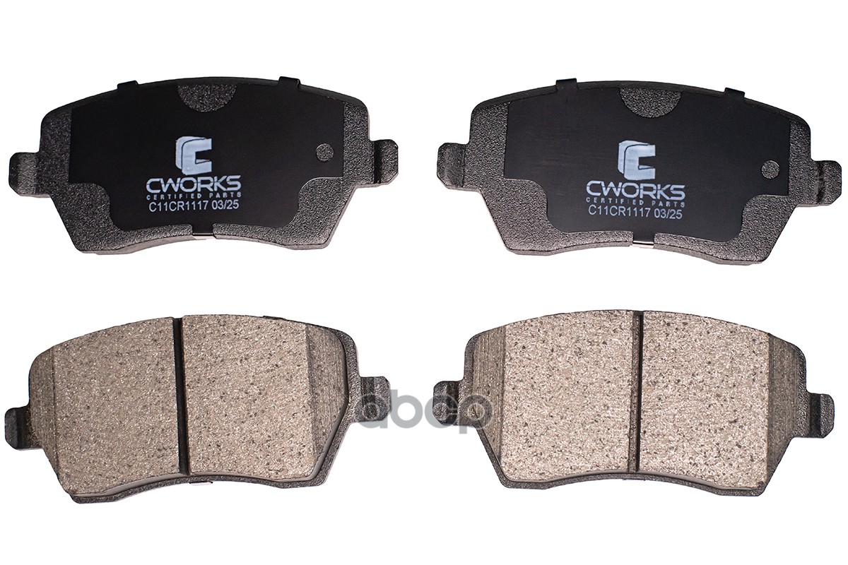Колодки передние CWORKS C11CR1117 CWORKS арт. C11CR1117