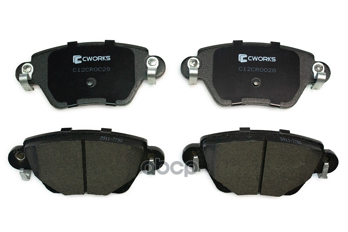 Тормозные колодки задние (Low Metallic) CWORKS C12CR0028 CWORKS арт. C12CR0028