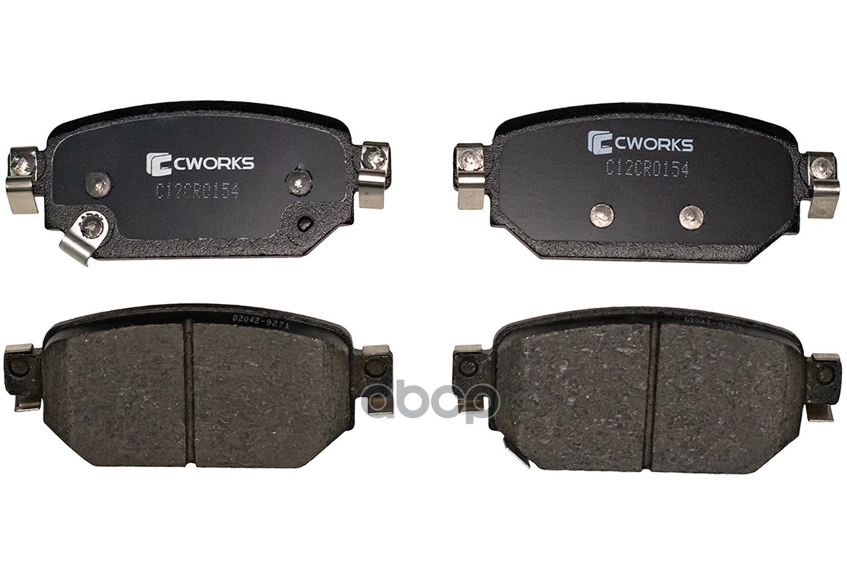 Тормозные колодки задние, Low Metallic C12CR0154 CWORKS арт. C12CR0154