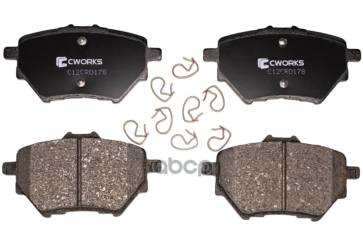 Колодки тормозные задние (Low Metallic) PEUGEOT / CITROEN CWORKS арт. c12cr0178