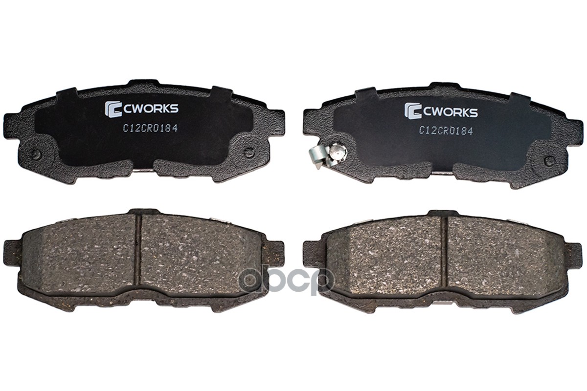 Тормозные колодки задние, Low Metallic C12CR0184 CWORKS арт. C12CR0184