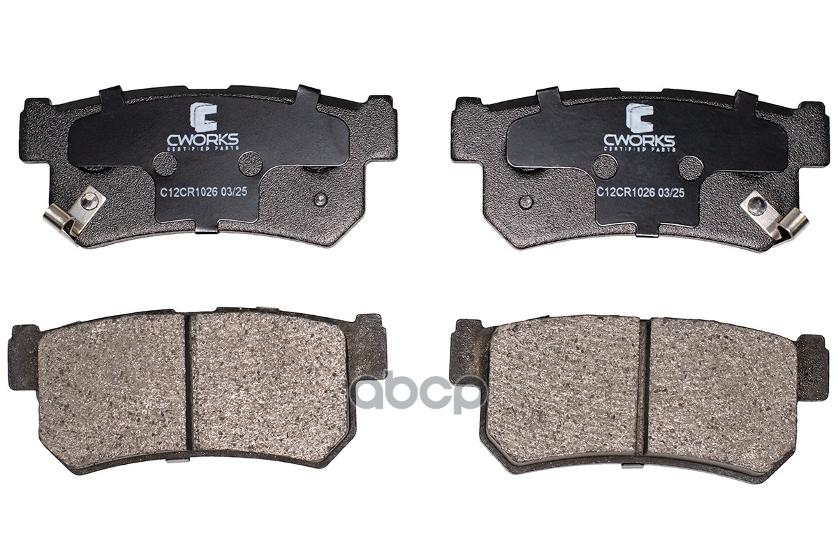 Тормозные колодки задние Low Metallic C12CR1026 CWORKS арт. C12CR1026