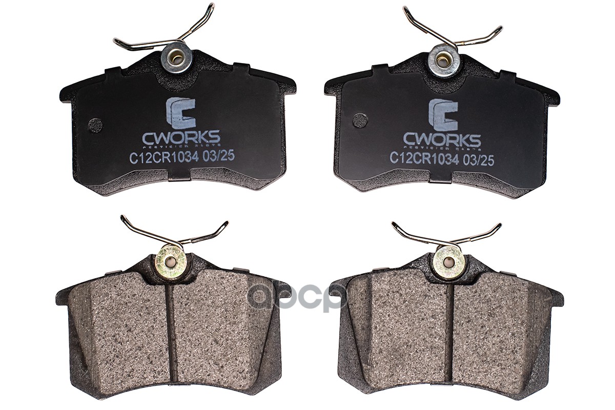 Колодки задние CWORKS C12CR1034 CWORKS арт. C12CR1034