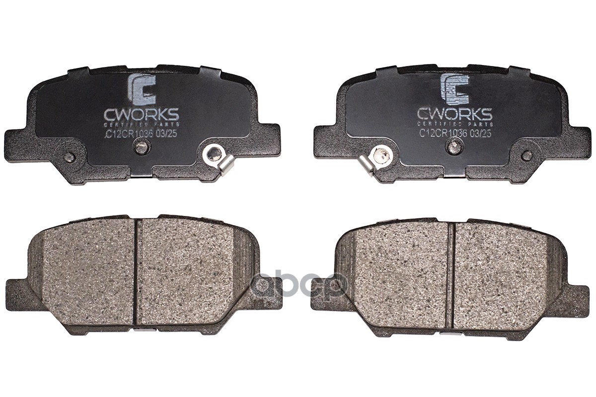 Тормозные колодки задние Low Metallic C12CR1036 CWORKS арт. C12CR1036