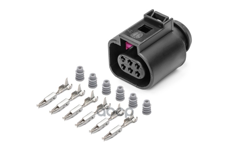 Разъем 1J0973713 (6pin) 6 контактов блока дроссельной заслонки для Seat, Skoda, Volkswagen; датчика CARGEN арт. AX6556S