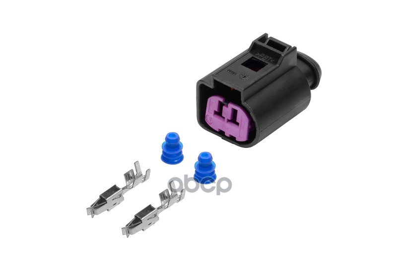 Разъем 1J0973772 (2pin) 2 контакта аккумуляторной батареи + для Audi, Seat, Skoda, Volkswagen; ген CARGEN арт. AX6622S