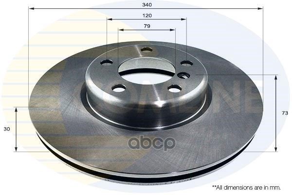 ДИСК ТОРМ BMW Series 1 10-, Series 2 13-, Series 3 11-, Series 4 13- (С ПОКРЫТИЕМ) ADC1785V Comline арт. ADC1785V