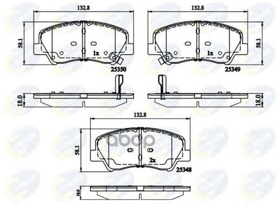 Колодки Тормозные Дисковые | Перед | Comline арт. CBP32040
