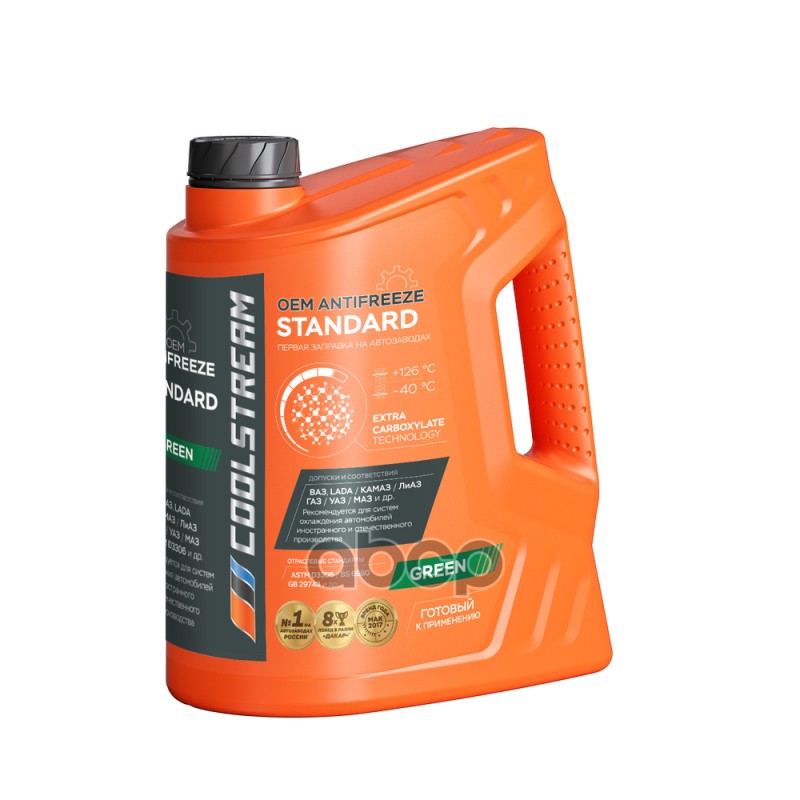 Антифриз готовый зеленый карбоксилатный Standard 40 G11 5кг Coolstream арт. CS010202