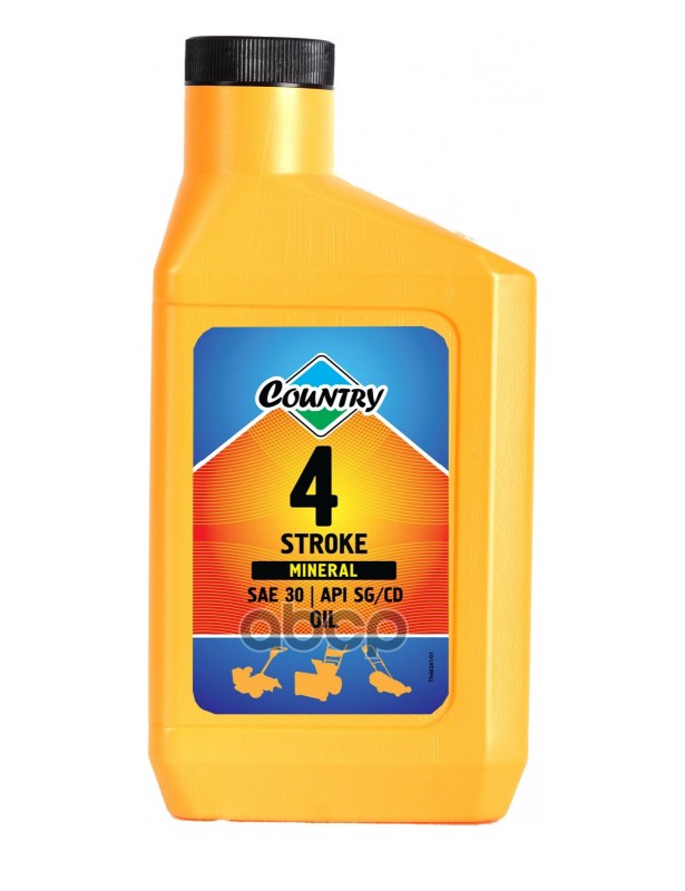 Масло моторное 4T 3Ton Country SG/CD SAE30 минеральное 1 л 40240 Country арт. 40240