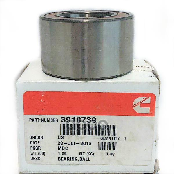 Подшипник Привода Муфты Вентилятора Cum Isbe Подходит Для Камаз 3910739 Cummins арт. 3910739