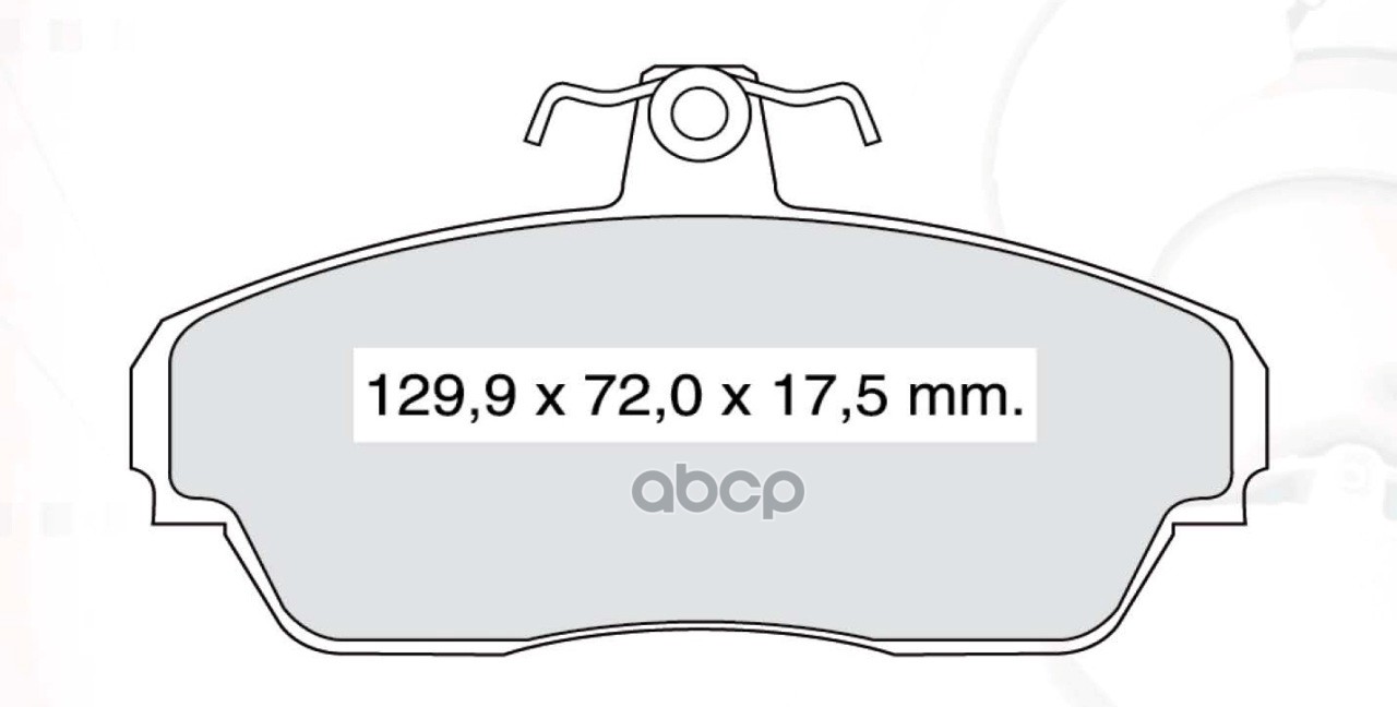 Колодки Тормозные Газ3302, 3110 Передние Кт Dafmi D443sm DAfmi арт. D443SM