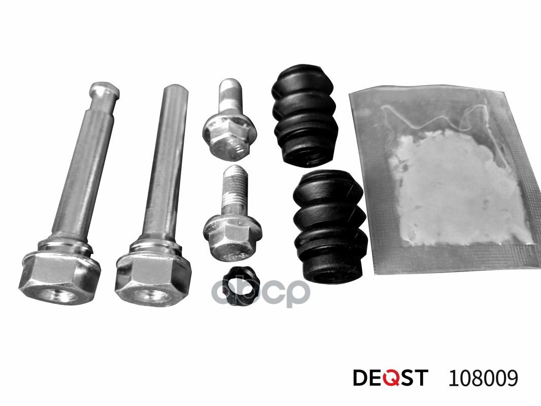 Комплект направляющих тормозного суппорта переднего (направляющая O 9,9mm, суппорт Mando). Применяем DEQST арт. 108009