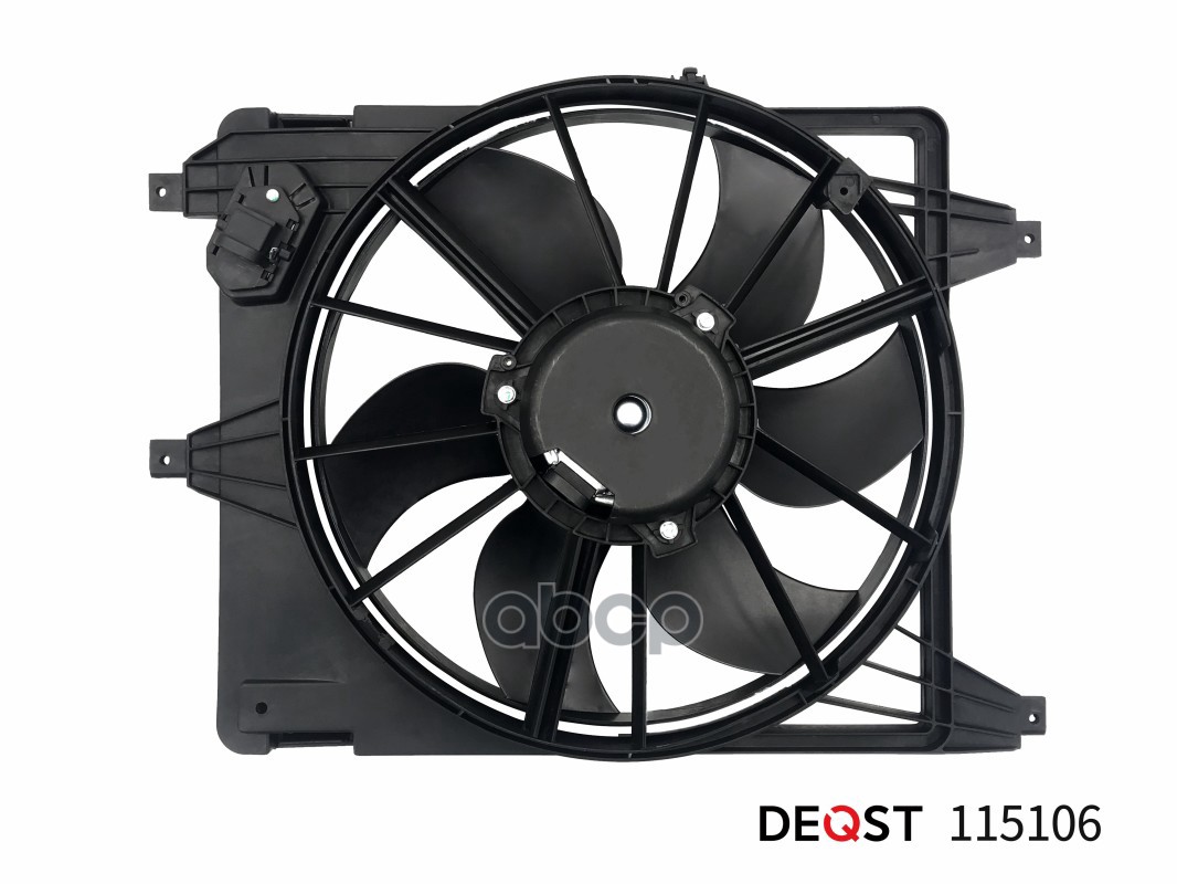 Вентилятор радиатора двигателя RENAULT LOGAN (LS) 09.04- DEQST арт. 115106