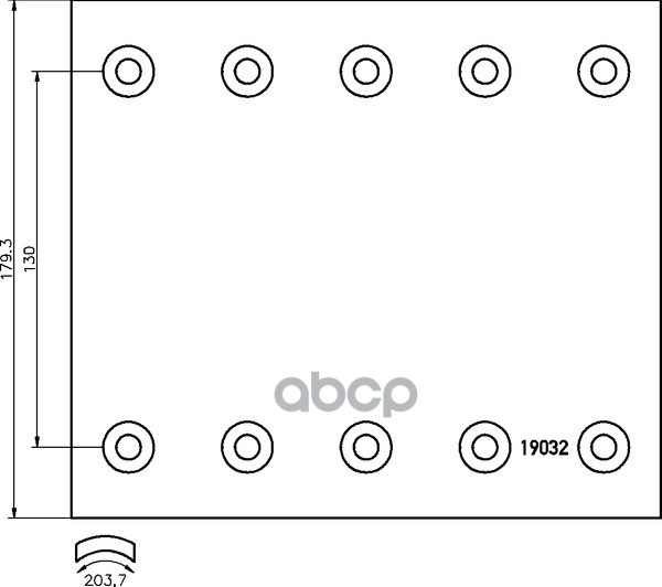 Накладка Тормозная 2Rem 420*180 Bpw/Saf DON арт. BC361B7740