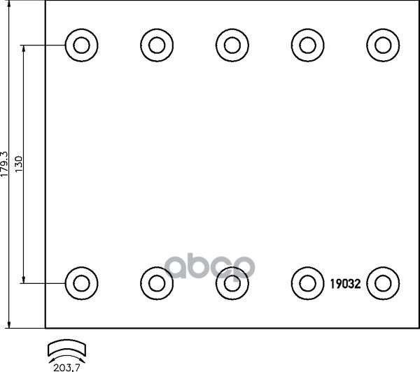 Накладка Тормозная Std 420*180 Bpw/Saf/Тонар DON арт. BC361Y7740