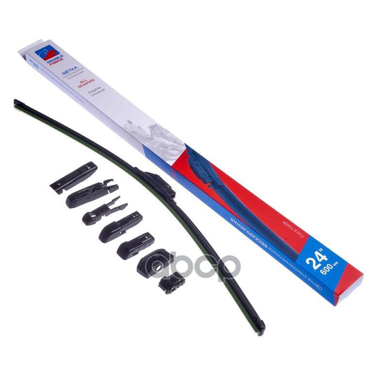 Щетка Стеклоочистителя Бескаркасная Double Force 600 Мм (24) Double Force Dff24 DOUBLE FORCE арт. DFF24