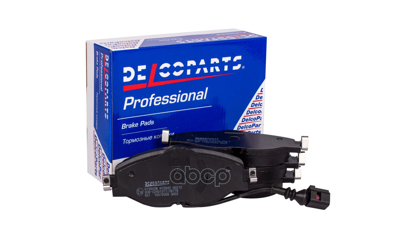 Колодки тормозные передние DelcoParts арт. 19374068