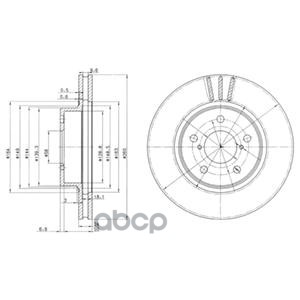 Диск Тормозной (2 Шт В Уп) Цена За 1Шт. Delphi арт. BG2767