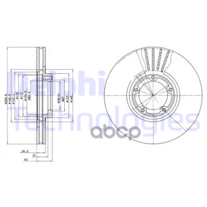 Диск Тормозной | Перед | Delphi арт. BG3366