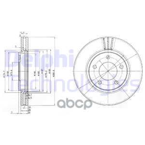 Диск Тормозной Bg3715 Delphi арт. BG3715