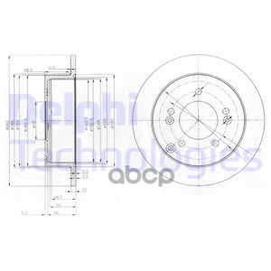 Диск Тормозной Magentis 05- Delphi арт. bg3799