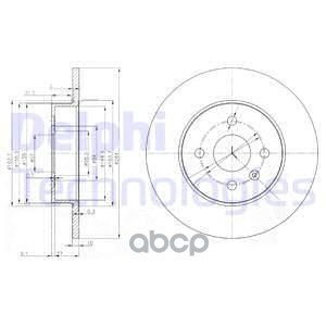 Диск тормозной Delphi арт. BG3885C