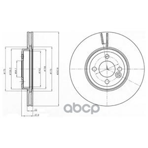 Диск торм Mini Cooper S Delphi арт. bg4184