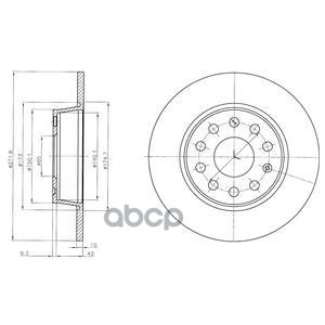 Диск тормозной (2шт в уп) VAG A1 Sportback (8XA, 8XF), Q2 (GAB, GAG), OCTAVIA II (1Z3), JETTA IV (162, 163, AV3, AV2) BG4324C...