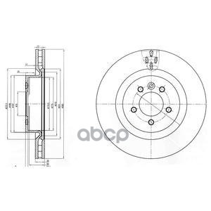 Диск Тормозной (1Шт В Уп) Land Rover Discovery Iv (L319), Range Rover Sport I (L320) Bg9007c Delphi арт. BG9007C