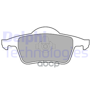 Колодки тормозные дисковые Delphi арт. LP1504