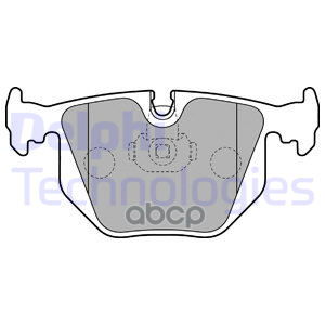 Колодки тормозные дисковые зад Delphi арт. LP1803