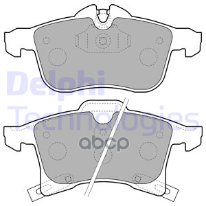 Колодки тормозные дисковые перед Delphi арт. LP1861