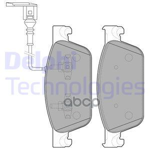 Колодки передние VW TRANSPORTER V LP2199 Delphi арт. LP2199