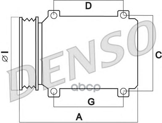 Компрессор кондиционера DENSO DCP50302 Denso арт. DCP50302