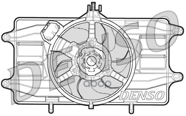 Вентилятор Рад.охлажд. Fi Doblo' 1.2 8V Ac Denso арт. der09020