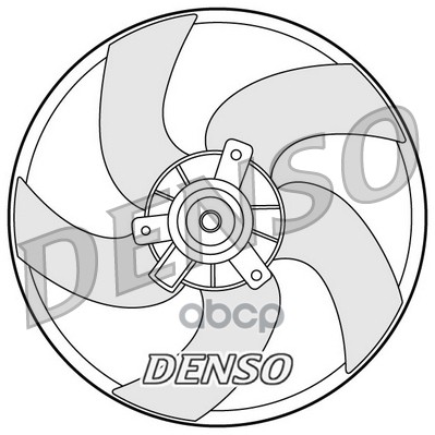Вентилятор радиат. PEUGEOT 206 P/D Denso арт. der21011