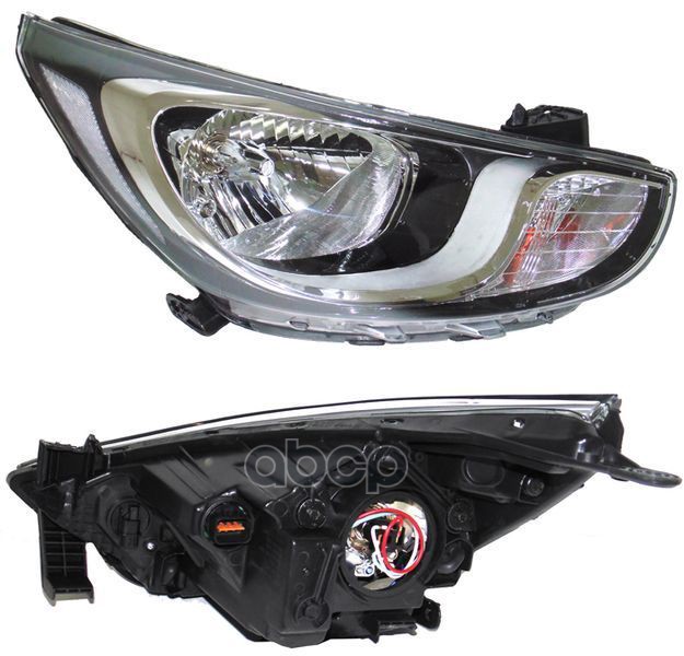 Фара правая под корректор HYUNDAI SOLARIS 2010- / 221-1160RMLDEM2 Depo арт. 221-1160RMLDEM2