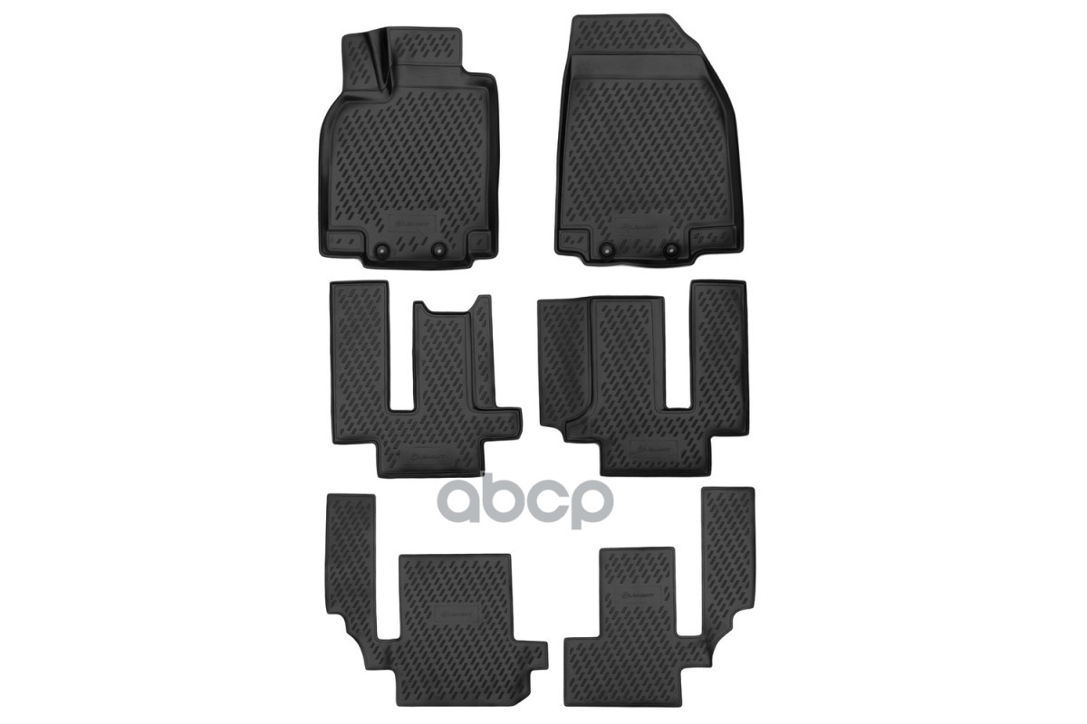 Коврики 3D в салон для MAZDA CX-9, 2007-2012, 2012-2015 6 шт. (полиуретан) / Мазда СХ-9 ELEMENT арт. CARMZD00029